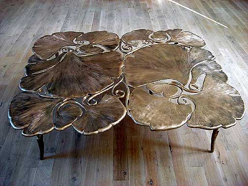 Ginkgo Table basse carre by Claude Lalanne