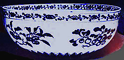 Chinese bowl  with Ginkgo leaves and seeds, 15th century