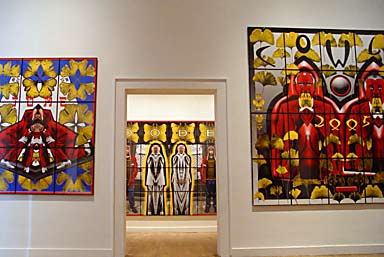 Gilbert & George Ginkgo Pictures (photo Cor Kwant)