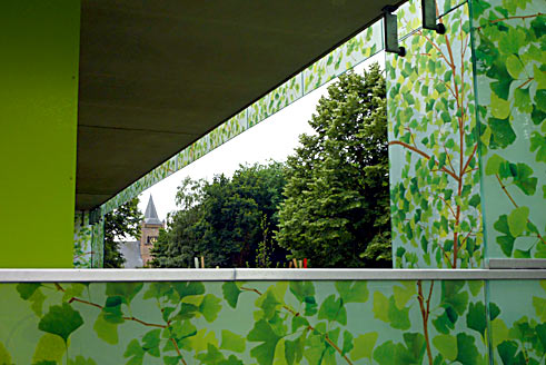 View on church, Ginkgo project Beekbergen (photo Cor Kwant)