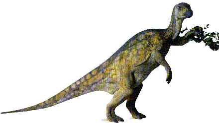 Titanosaur Rhabdodon eet Ginkgobladen